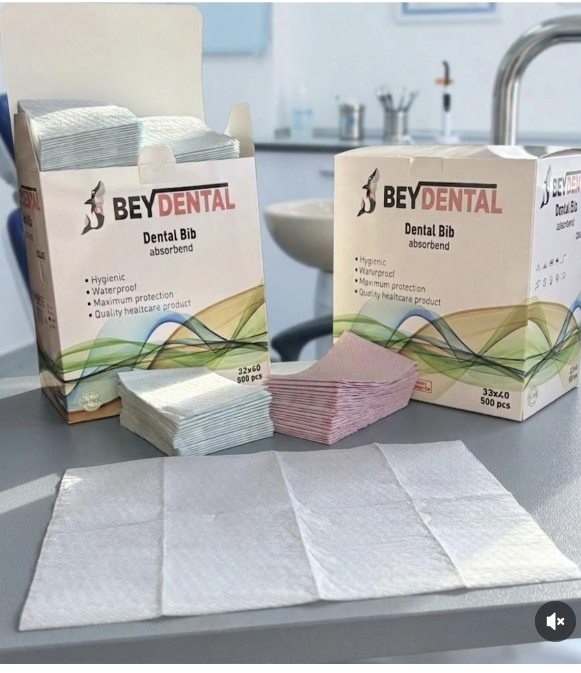 BEYDENTAL Tabla Örtüsü 33 × 40 cm – 500 Adet Tek Kullanımlık Koruyucu Örtü