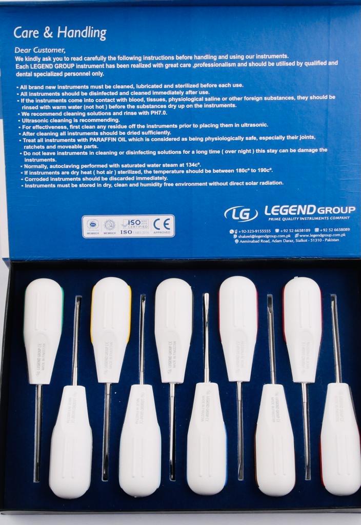 Legend Premium Plastik Saplı Elevatör Seti 10'lu