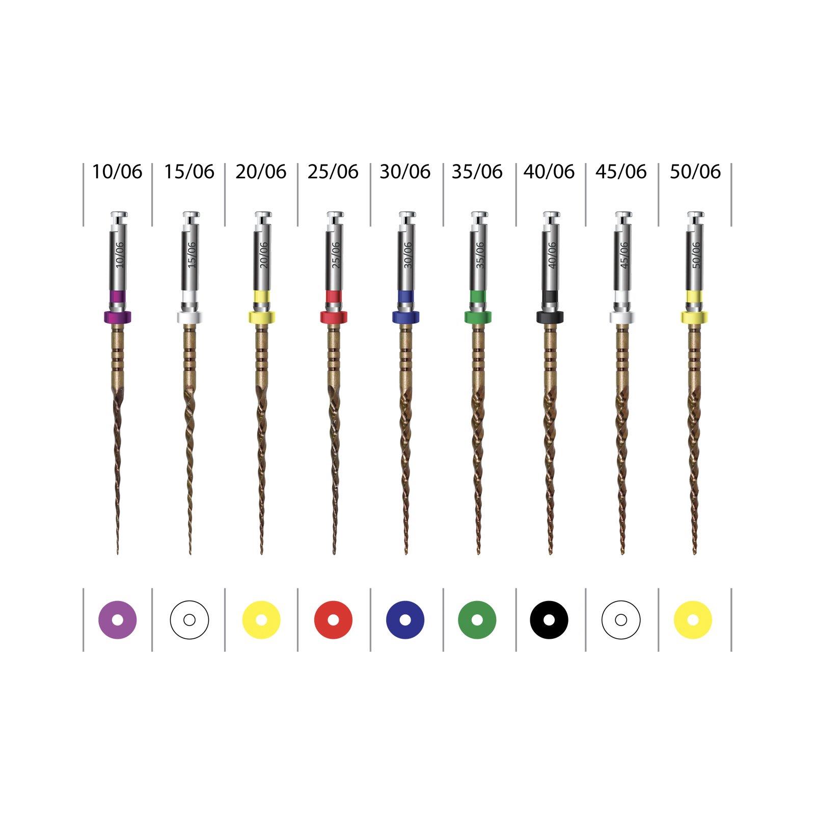 EndoArt Touch Gold Rotary Endodontik Eğe Kiti 06 Taper