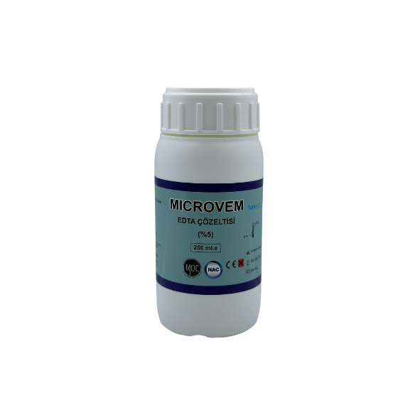 Microvem EDTA Solüsyon %5 250 ml - Endodontik Kanal Yıkama Solüsyonu