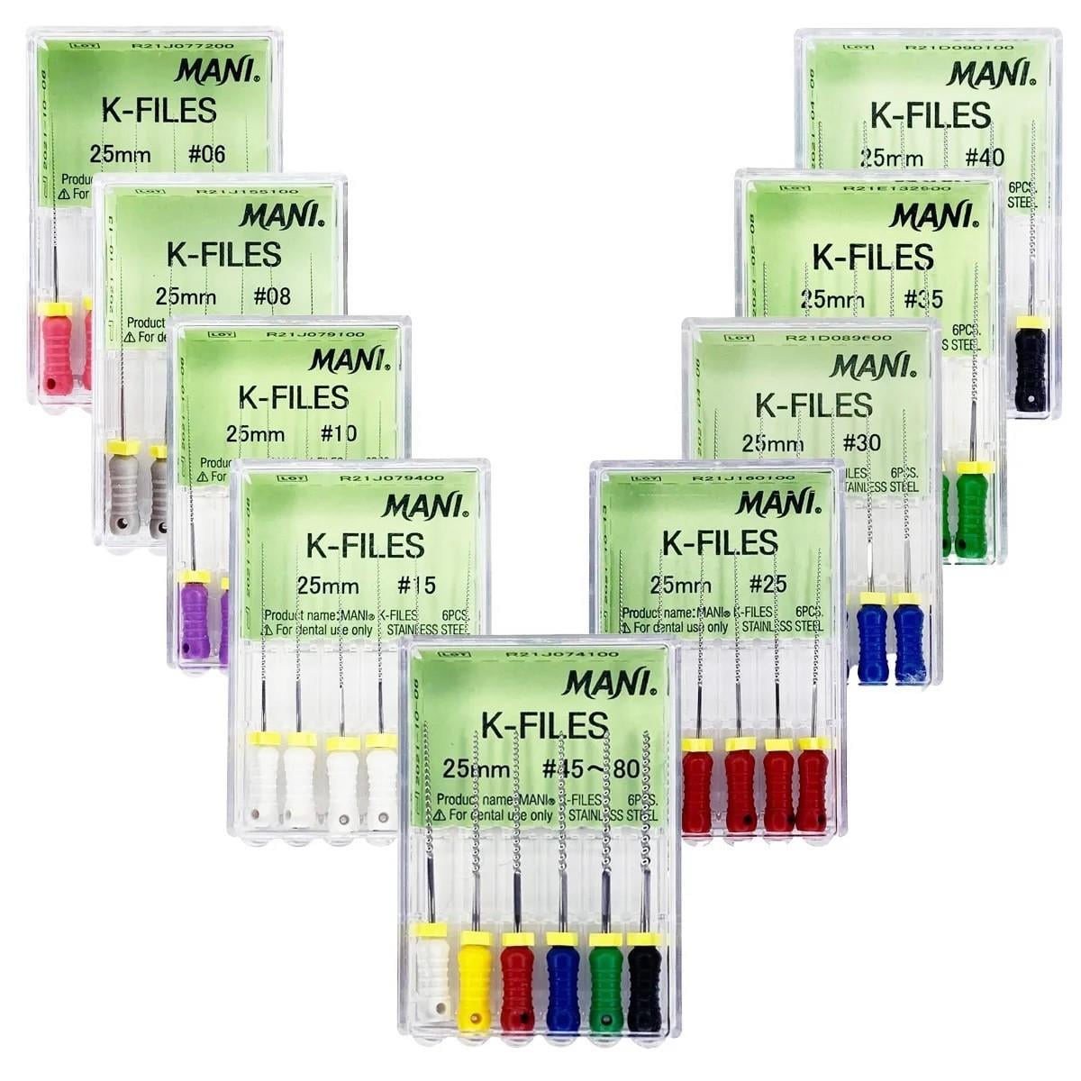 Mani Dental K.File Kök Kanal Eğesi, 6'lı Blister Ambalaj