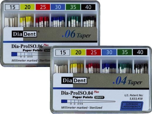 Diadent DIA-PROISO .04 Taper Açılı Paper Points (100'lü Paket)