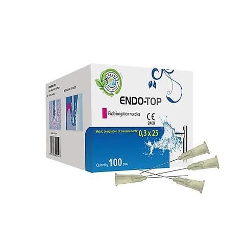 Cerkamed Endo Top Endodontik İrrigasyon İğne Ucu 30G 25mm (100 Adet)