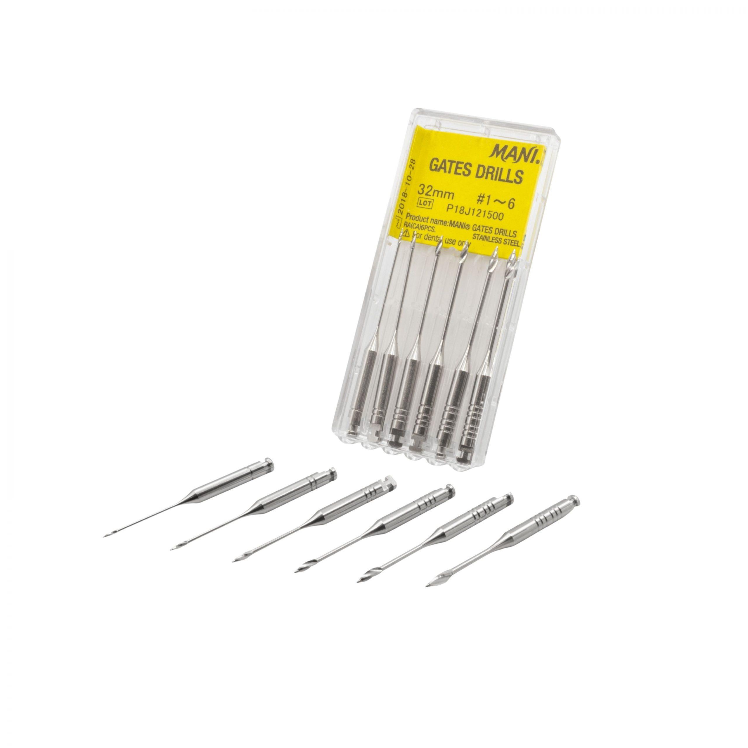 Mani Dental Gates Drills Kanal Eğesi Seti (6'lı Paket)