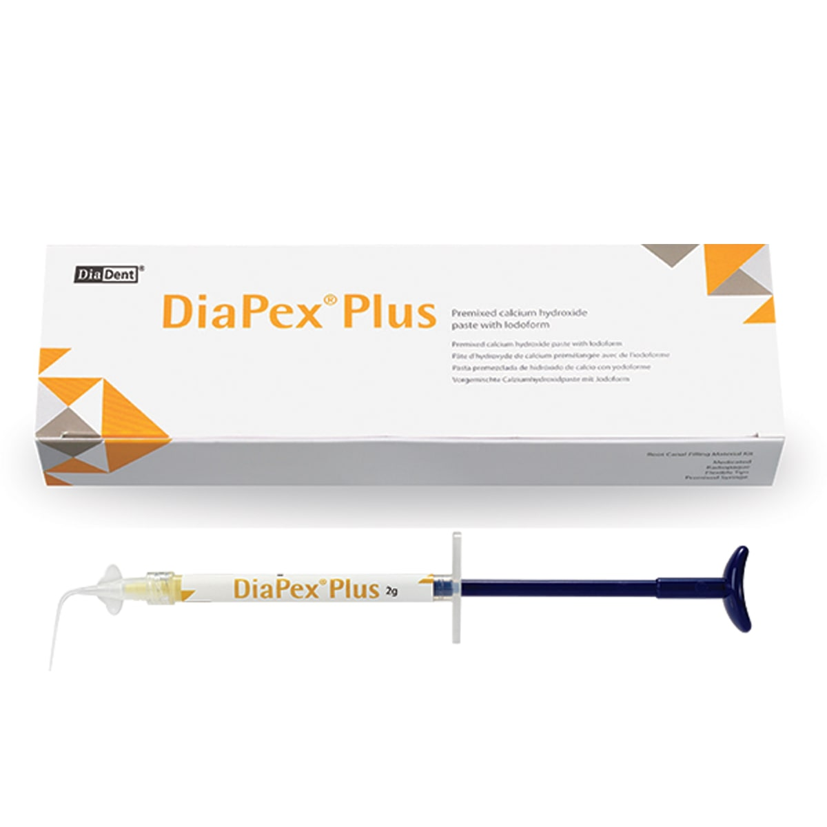 Diadent Diapex Plus İodoformlu Kalsiyum Hidroksit Kök Kanal Patı 2 Gr Şırınga