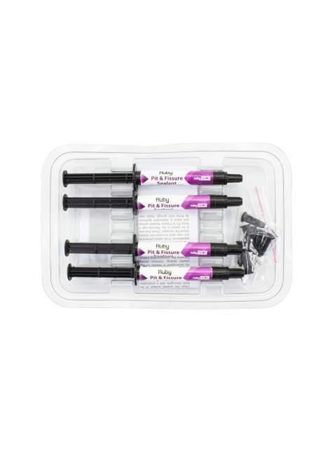 Rubydent Pit & Fissür Örtücü 4'lü Set (4x2g) - Diş Çürüğü Önleyici Fissür Sealant