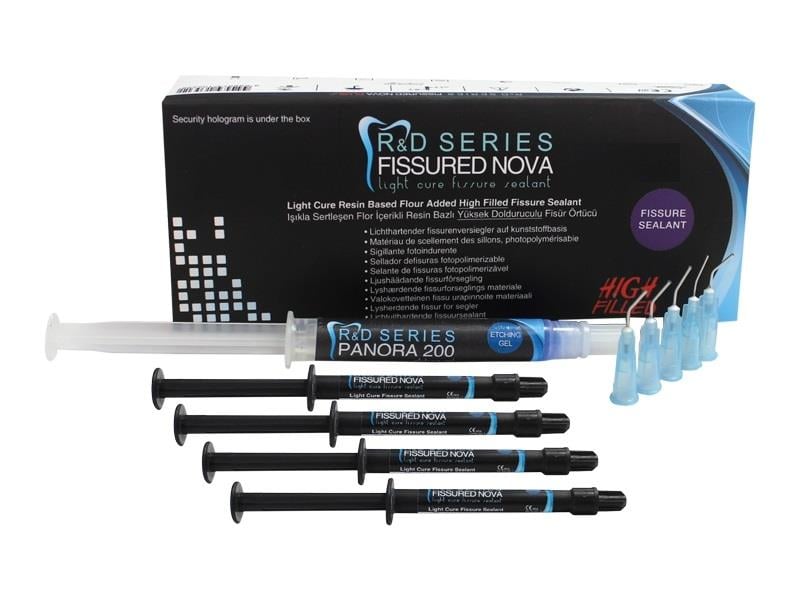 İmicryl Fissured Nova Pit ve Fissür Örtücü 4'lü Set + İmicryl Panora 200 Asit Jel