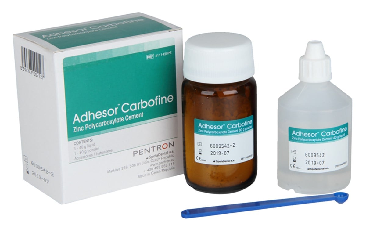 Pentron Adhesör Carbofine Polikarboksilat Siman - 80g Toz + 40g Likit