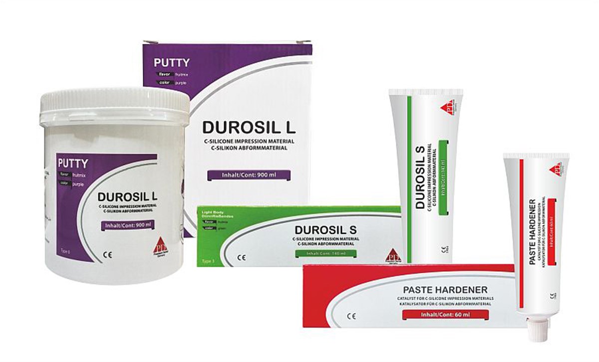 President Durosil C Tipi Silikon Ölçü Maddesi Seti (Putty 900 ml + Light 140 ml + Catalyst 60 ml)