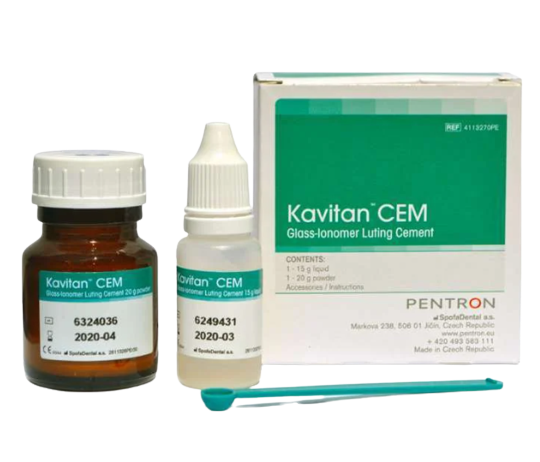 Pentron Kavitan Cem Cam İyonomer Siman Takım (20 gr Toz + 15 gr Likit)