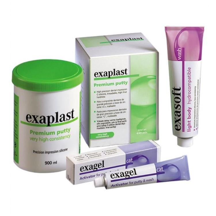 Detax Exaplast C Tipi Silikon Ölçü Takımı (Putty 900ml + Wash 140ml + Katalizör 60ml)