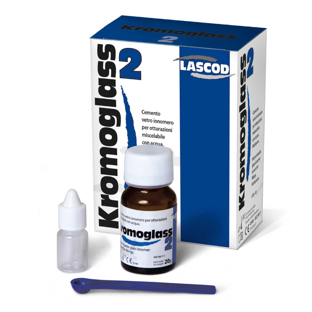 Lascod Kromoglass 2 Cam İonomer Yapıştırma Simanı - 20 gr