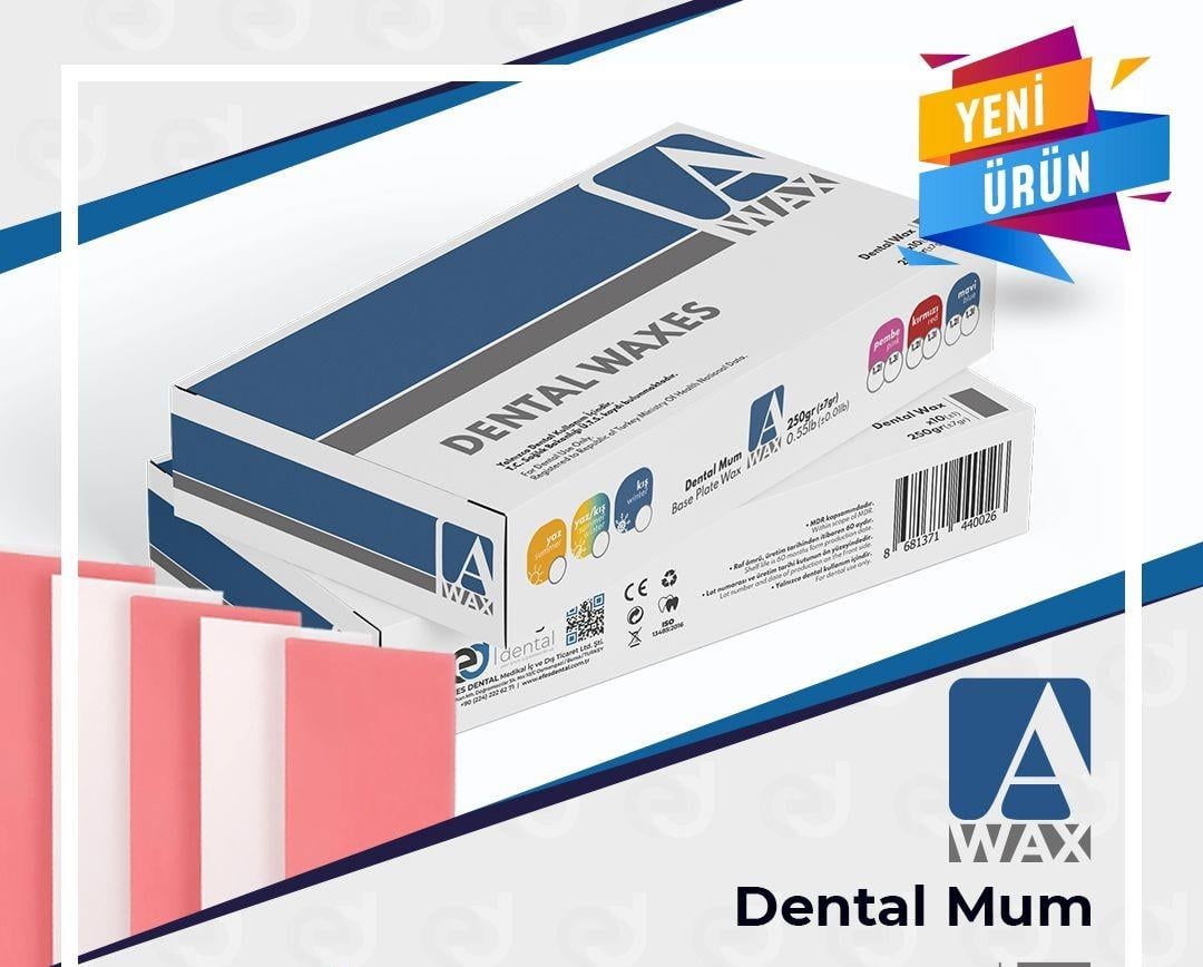Blauwax A Wax Pembe Modelaj Mumu 250 Gr (10 Adet Plaka)