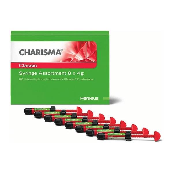 Kulzer Charisma Classic Kompozit Set 8x4 gr (2xA1, 2xA2, 2xA3, A3.5, B1) + Gluma Bond ve Desensitizer