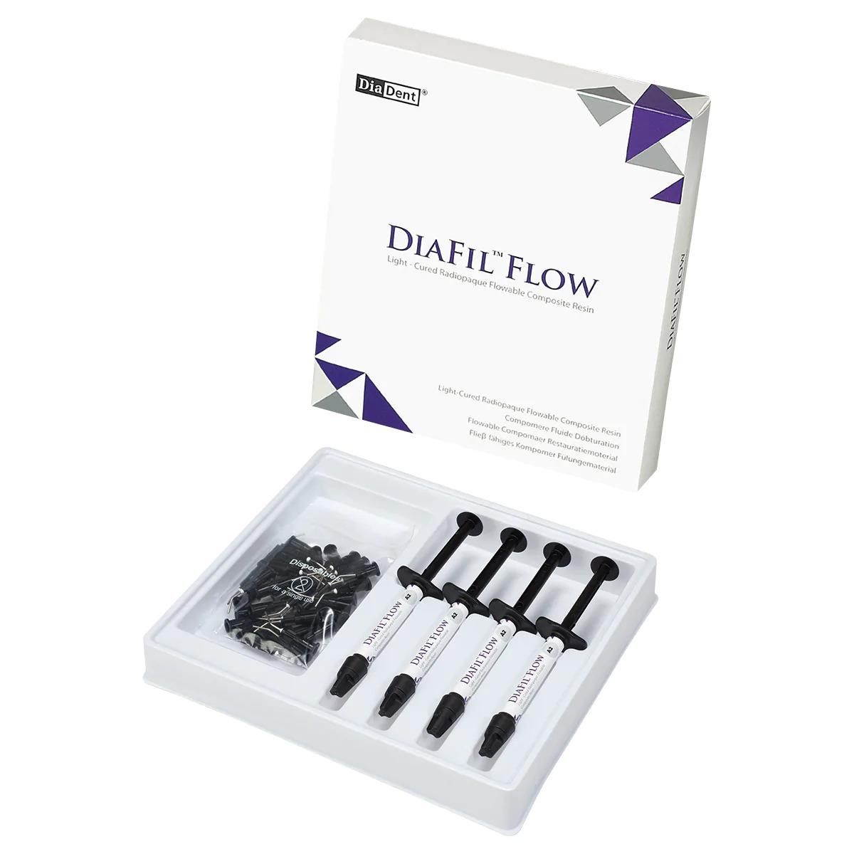 Diadent Diafil Flow Akışkan Kompozit 4'lü Set (A1, A2, A3 Renk Seçenekleri)