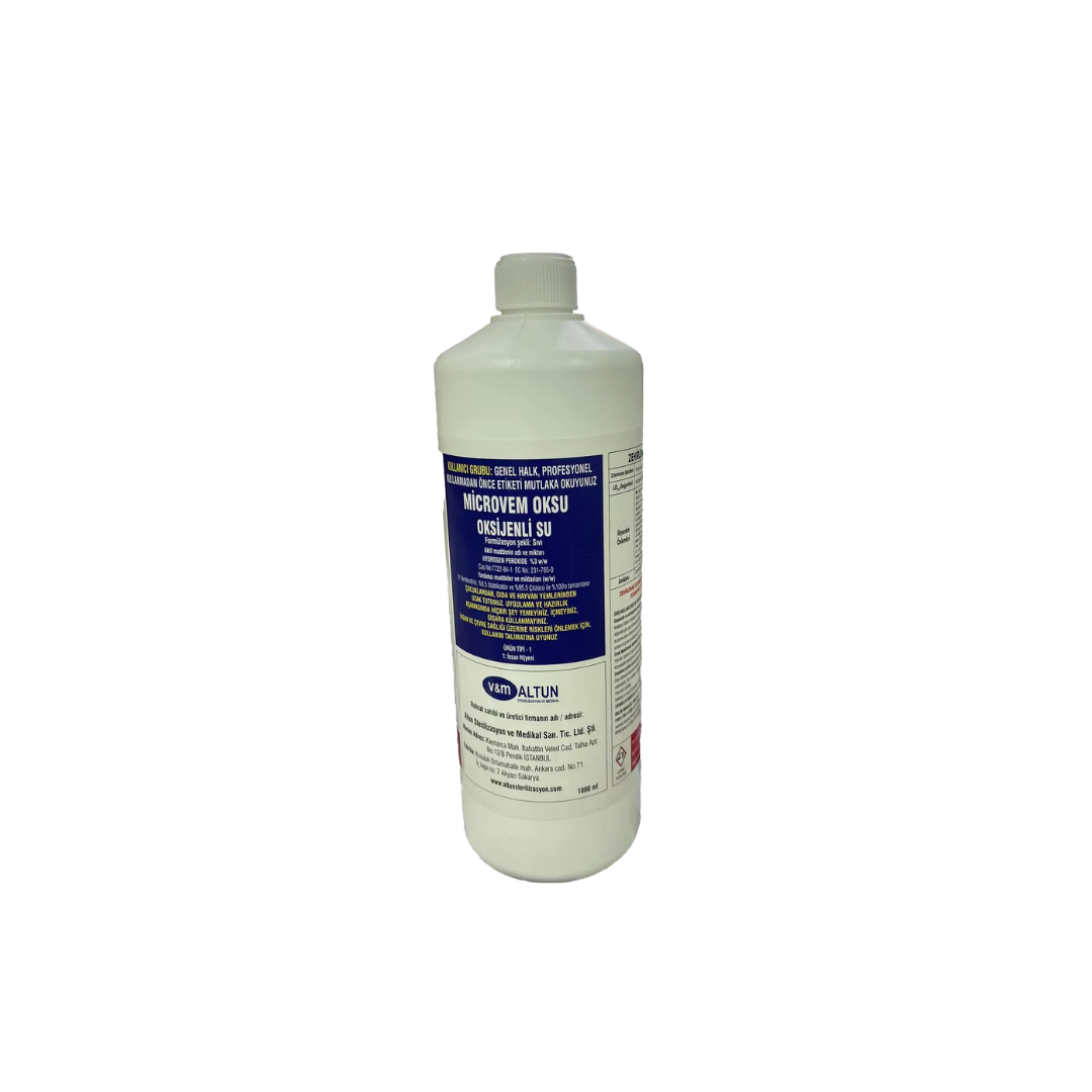 Microvem Oksu Oksijenli Su 1000 ml Yüzey Dezenfektanı